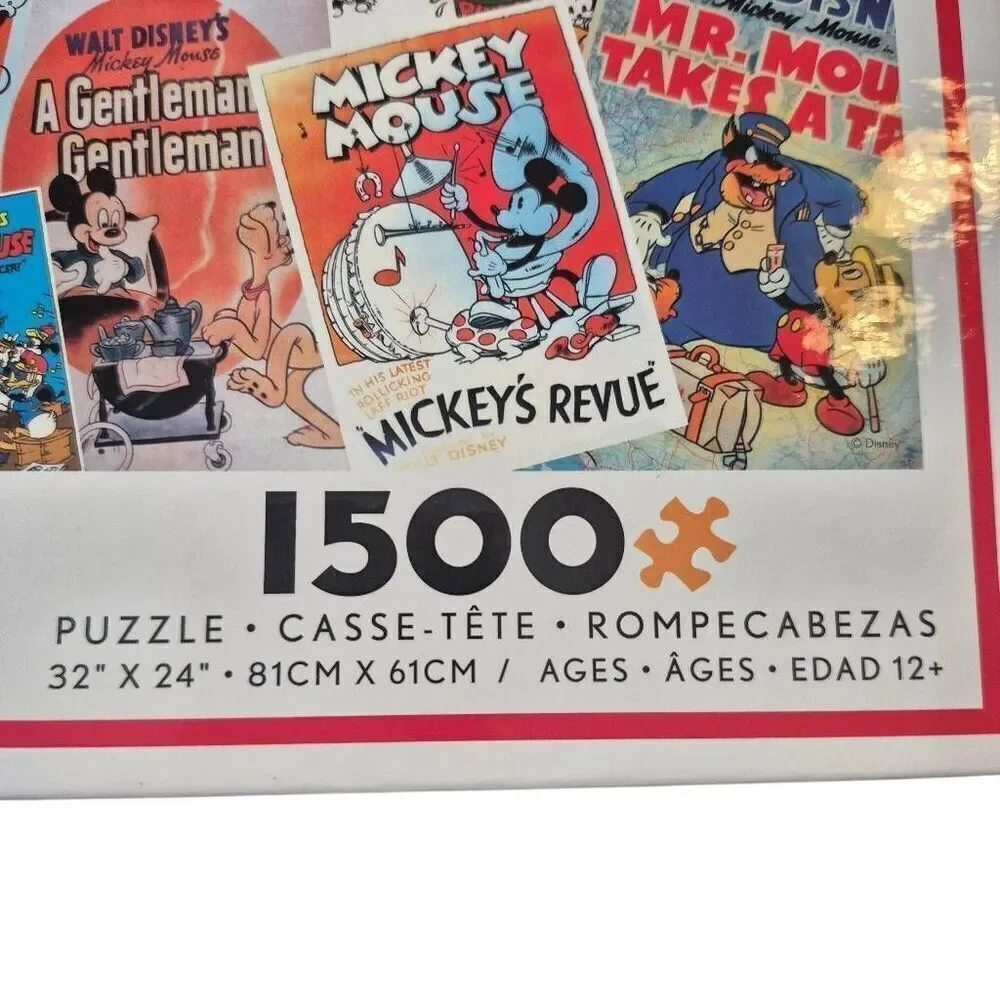 Ceaco Disney Mickey Mouse 3402-1 1500 pc Jigsaw Puzzle, USED, Box Damaged